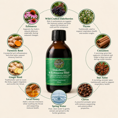 Organic Elderberry & Echinacea Elixir